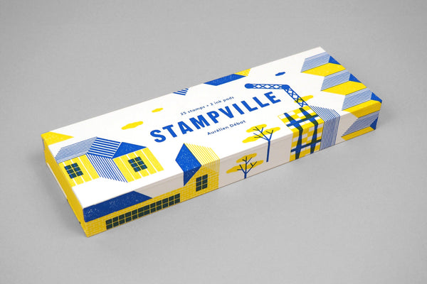 Stampville - 25 stamps + 2 ink pads (Craft Kit)