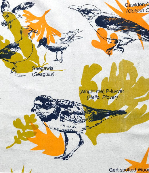 Bristol Birds, 'Brizzle Birds' Tea Towel, Sarah Targett