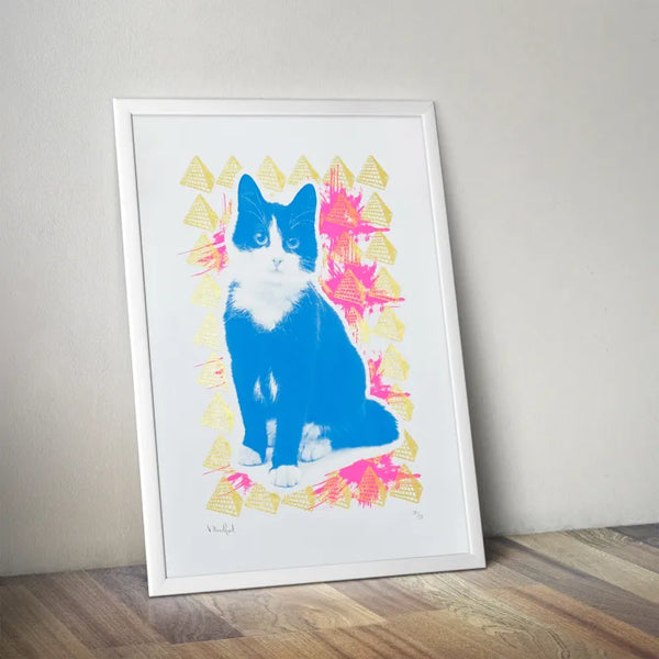 Cat Pyramids A3,  Memori Prints