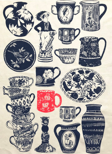 Finer China Tea Towel, Sarah Targett