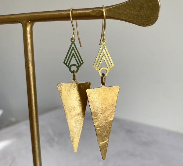 Beaux Triangle Earrings, Stuff Made from Things