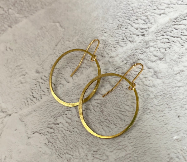 Large Planished Brass Hoops, Stuff Made from Things