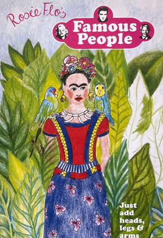 Rosie Flo's Famous People Colouring Concertina