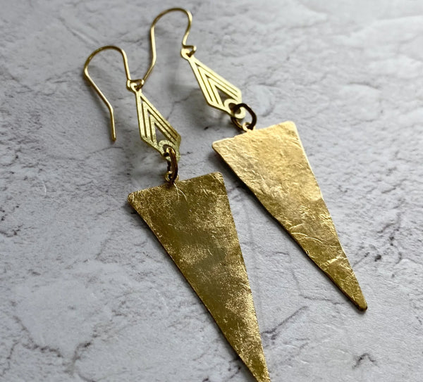 Beaux Triangle Earrings, Stuff Made from Things