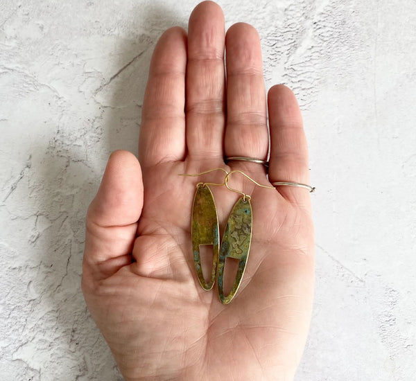Dune Patinated Earrings