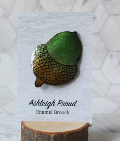 Acorn Brooch, Mixed, B-AC1,