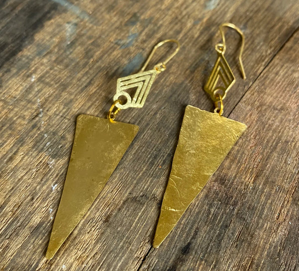 Beaux Triangle Earrings, Stuff Made from Things