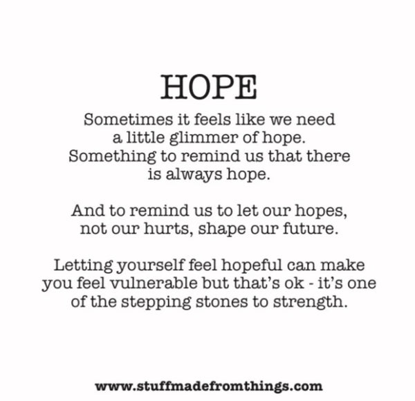 Sterling Silver Hope Necklace, Stuff Made from Things