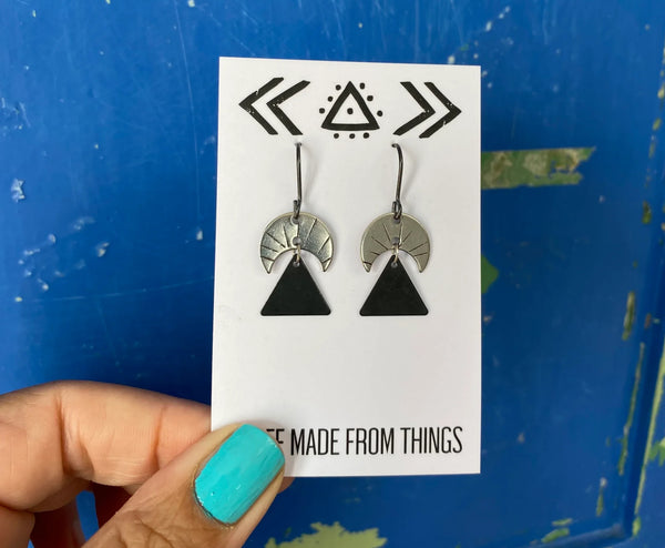 Stuff Made From Things Moon Rise Earrings