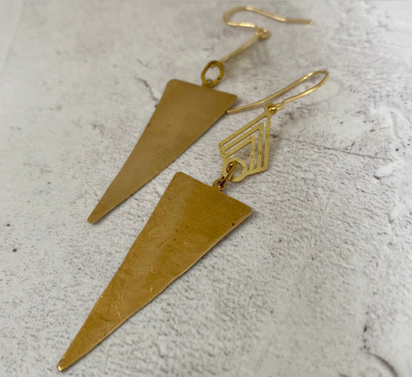 Beaux Triangle Earrings, Stuff Made from Things