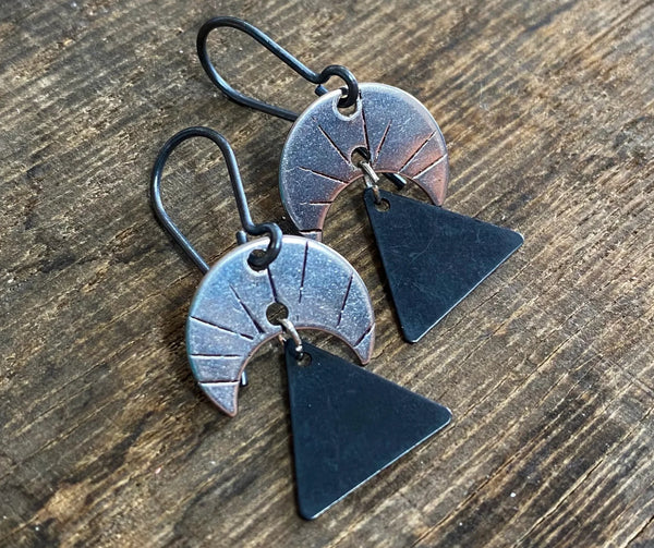 Stuff Made From Things Moon Rise Earrings