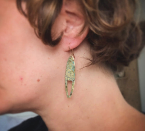 Dune Patinated Earrings