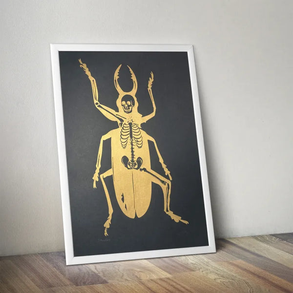 Metamorphasis, A2, Gold on Black, Memori Prints