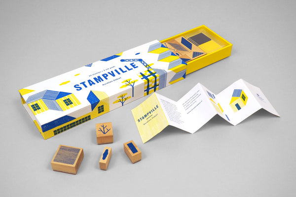 Stampville - 25 stamps + 2 ink pads (Craft Kit)