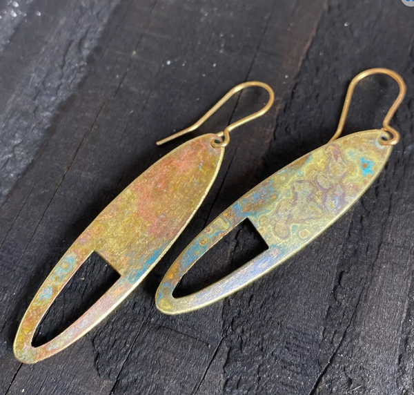 Dune Patinated Earrings